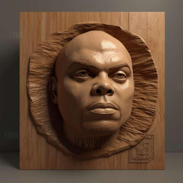 Charles Barkley 1 stl model for CNC